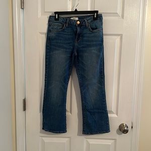 Forever 21 cropped flared jeans size 27